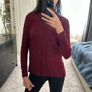 Banana Republic Burgundy Turtleneck Sweater Size XS